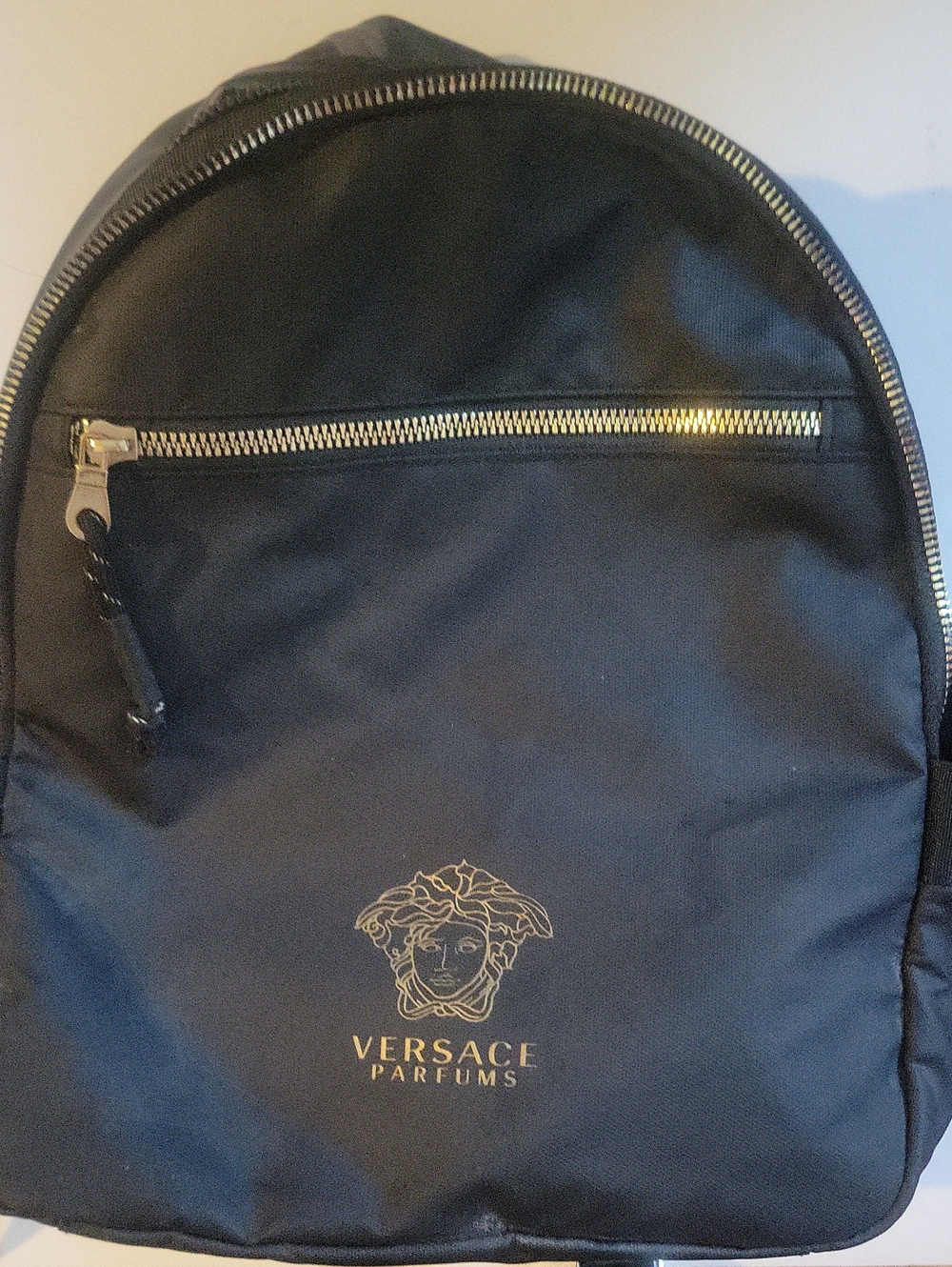Versace Black Backpack with Gold Trim and Logo - Picture 8 of 8
